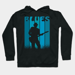 Bluesman Guitarist - Vintage Blues Music for Blues Fans Hoodie